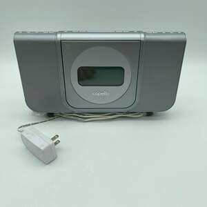 Capello CR25 CD Player Dual Alarm Clock‎ Radio AM/FM Silver